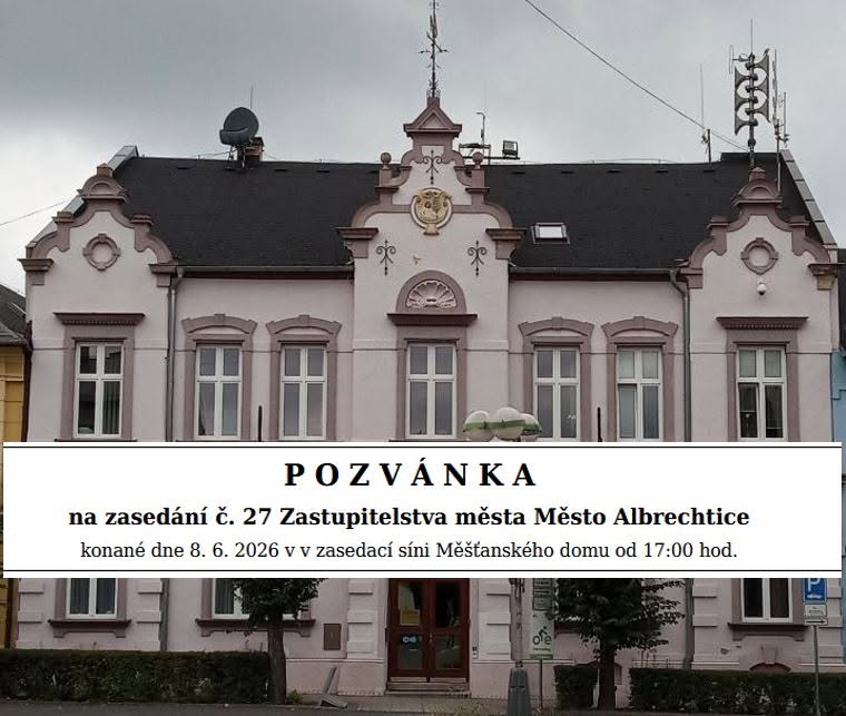 Pozvánka na na 27. jednání zastupitelstva města
