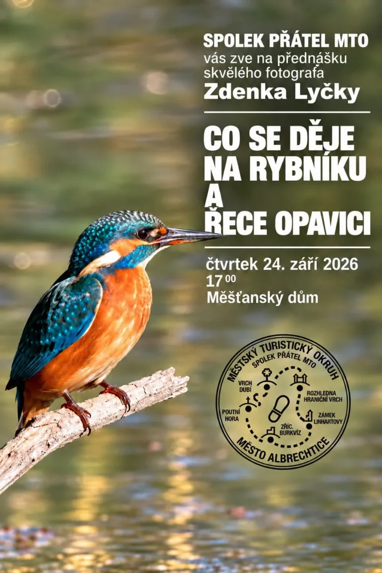 Přednáška fotografa Zdeňka Lyčky pod názvem „Co se děje na rybníku a řece Opavici“