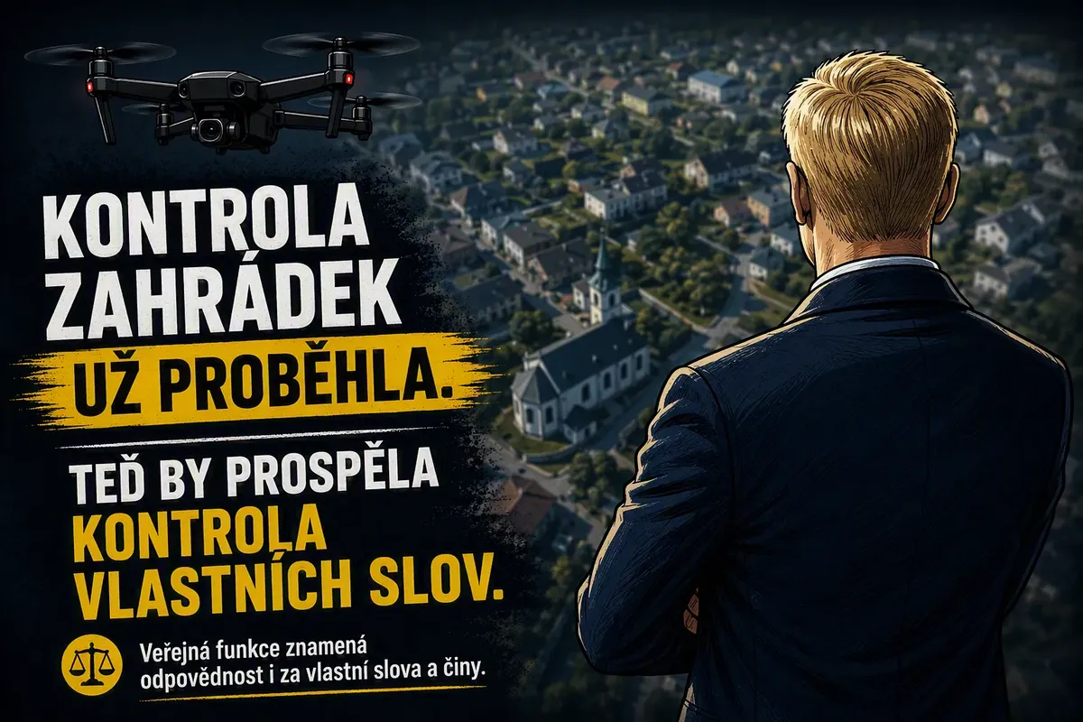 Radní Růžička: Od kontroly zahrádek ke kontrole vlastních slov. Veřejná funkce znamená odpovědnost i za vlastní slova a činy