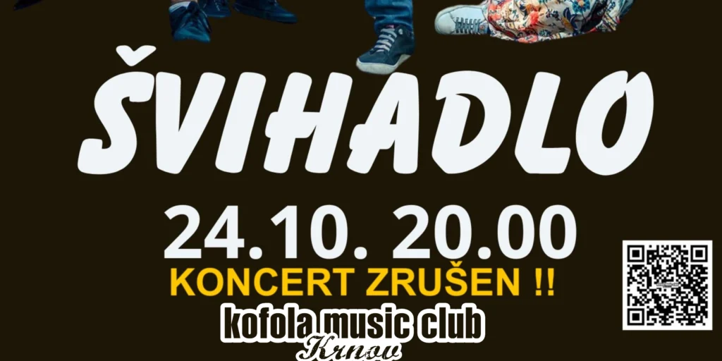 Švihadlo Koncert bohužel zrušen vstupné bude vráceno !