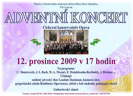 Pozvánka na adventní koncert